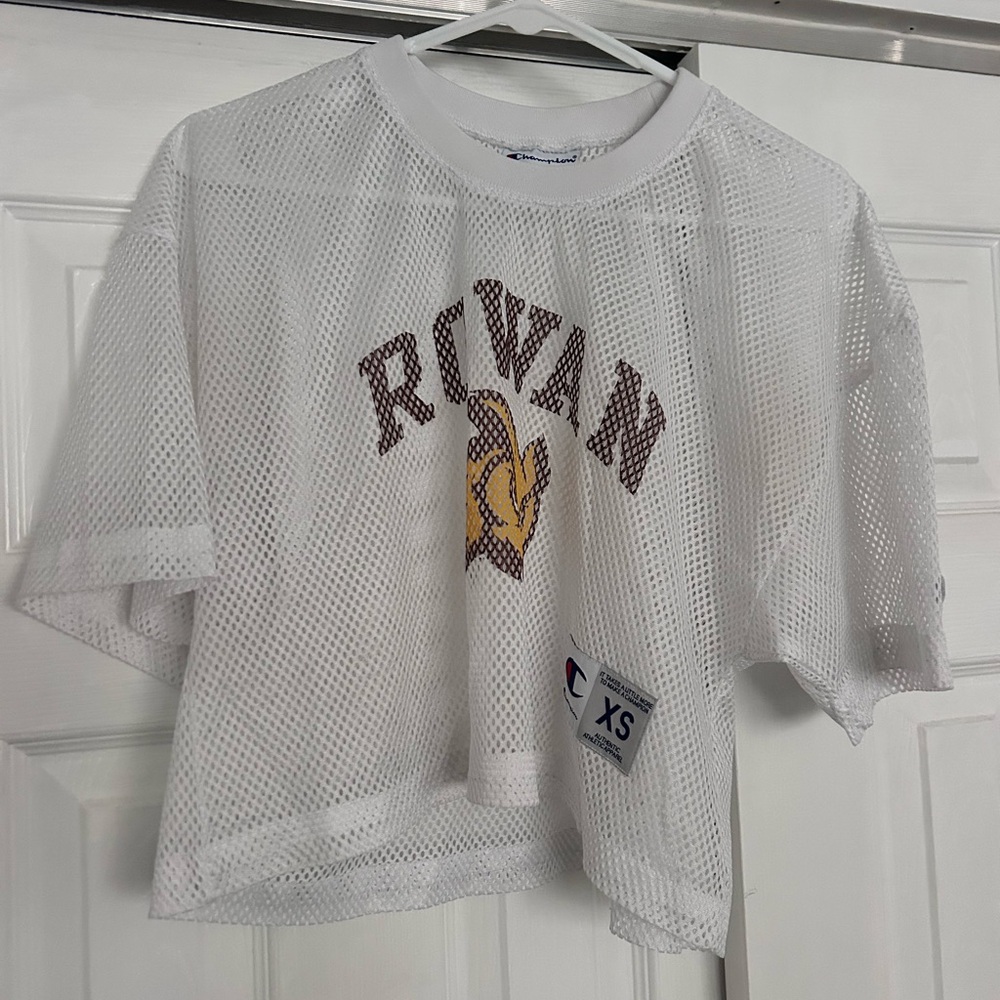 Champion Rowan White Mesh Crop Top